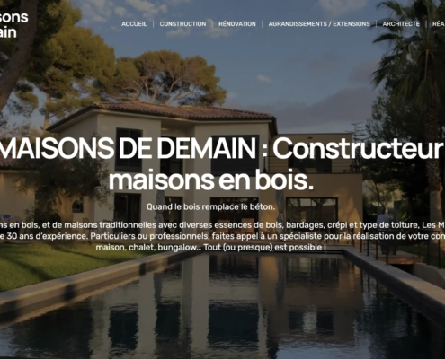 Site internet Maison de Demain