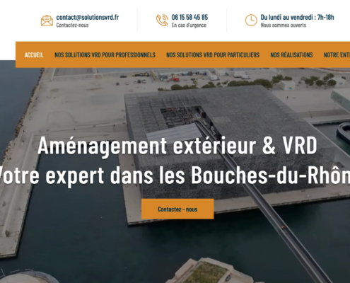 Site internet Solutions VRD